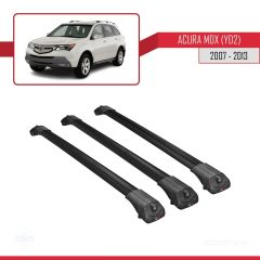 Acura MDX (YD2) 2007-2013 Arası ile uyumlu ACE-1 Ara Atkı Tavan Barı SİYAH 3 ADET BAR