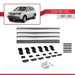 Acura MDX (YD2) 2007-2013 Arası ile uyumlu Basic Model Ara Atkı Tavan Barı GRİ 3 ADET