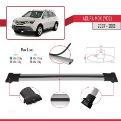 Acura MDX (YD2) 2007-2013 Arası ile Uyumlu FLY Model Ara Atkı Tavan Barı GRİ 3 ADET BAR