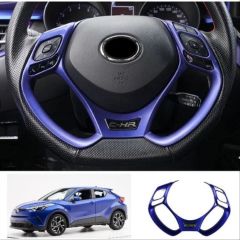 Toyota C-Hr Uyumlu 2016-2019 Direksiyon Kaplama Mavi