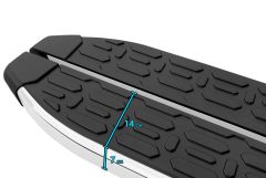 Opel Combo D Uzun Şase 2011-2018 Drs Evo Serisi Krom Kenar Yan Basamak 223 Cm