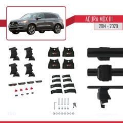 Acura MDX III (YD3) 2014-2020 Arası ile uyumlu ACE-4 Ara Atkı Tavan Barı SİYAH