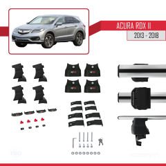 Acura RDX II 2013-2018 Arası ile uyumlu ACE-4 Ara Atkı Tavan Barı GRİ