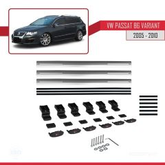 Volkswagen Passat (B6) VARIANT 2005-2010 Arası ile uyumlu Basic Model Ara Atkı Tavan Barı GRİ 3 ADET