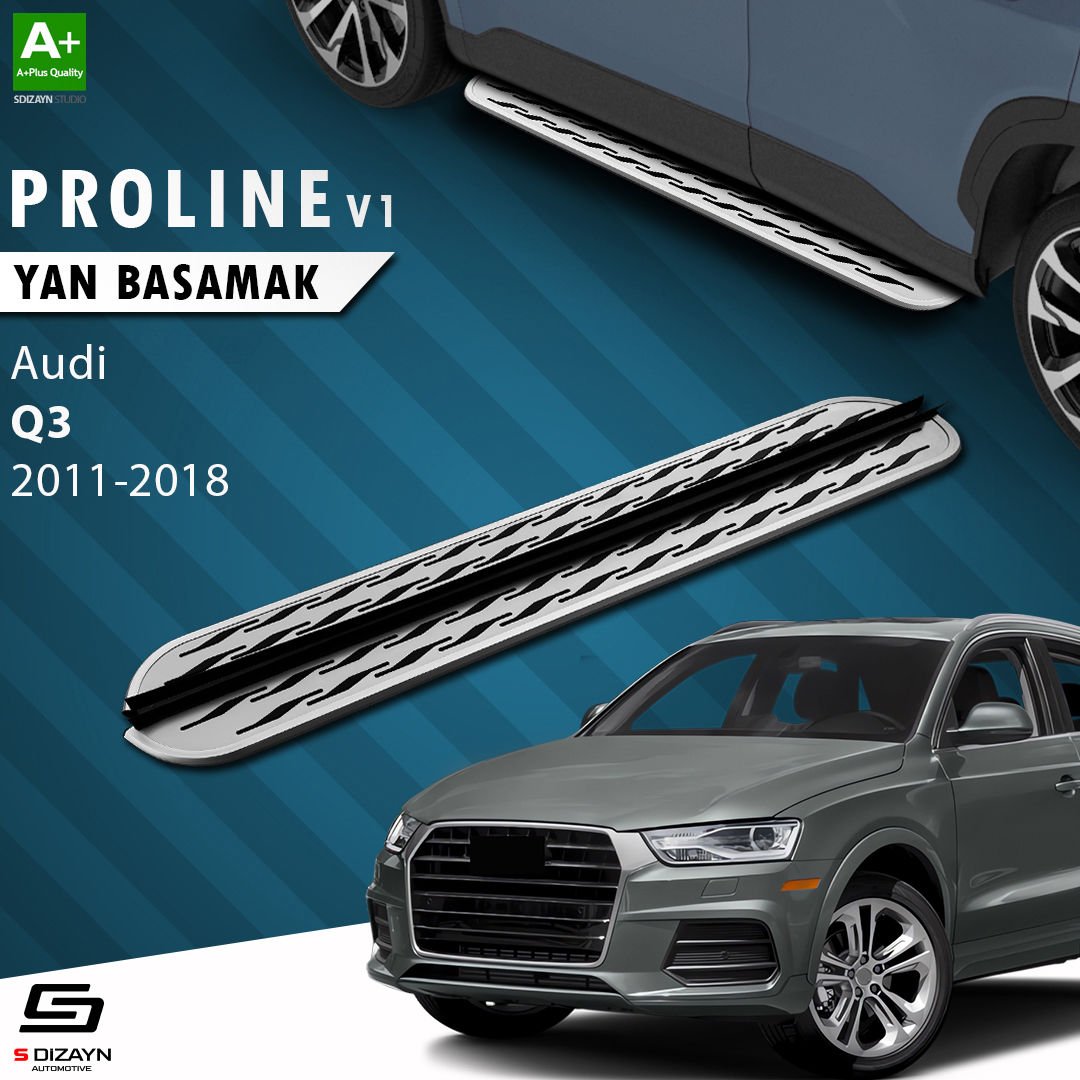 S-Dizayn Audi Q3 8U OEM Still Pro V2 Aluminyum Yan Basamak 173 Cm 2011-2018