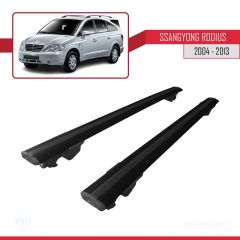 Ssangyong Rodius 2004-2013 Arası ile uyumlu HOOK Model Anahtar Kilitli Ara Atkı Tavan Barı SİYAH