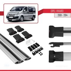 Opel Vivaro 2001-2014 Arası ile uyumlu FLY Model Ara Atkı Tavan Barı GRİ