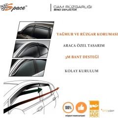 Cam Rüzgarlığı 1.2Mm Honda Civic 2012 4'Lü Set / Caru360