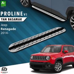 S-Dizayn Jeep Renegade OEM Still Pro V2 Aluminyum Yan Basamak 173 Cm 2014 Üzeri