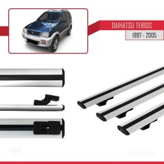 Daihatsu Terios 1997-2005 Arası ile uyumlu Basic Model Ara Atkı Tavan Barı GRİ 3 ADET