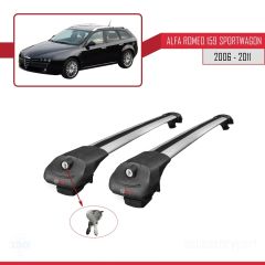 Alfa Romeo 159 SPORTWAGON 2006-2011 Arası ile uyumlu ACE-1 Ara Atkı Tavan Barı GRİ