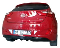 Hyundai İ30 Uyumlu (2011-2016) Arka Tampon Eki - Difüzör (Plastik)