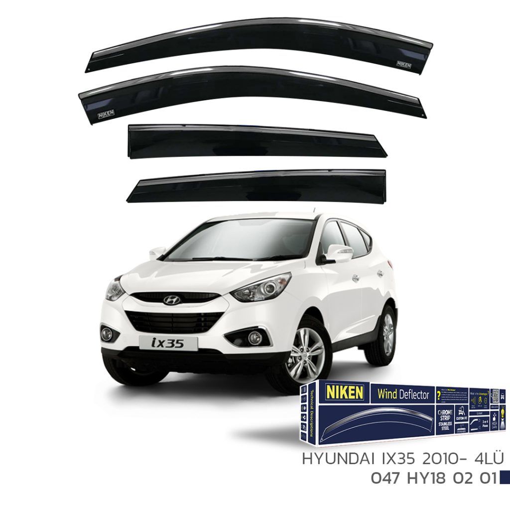 Niken Hyundai Uyumlu İx35 2010- Kromlu Cam Rüzgarlığı