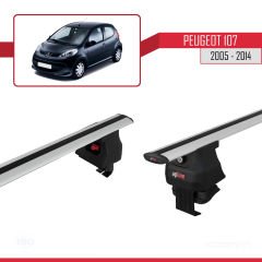 Peugeot 107 2005-2014 Arası ile uyumlu ACE-4 Ara Atkı Tavan Barı GRİ