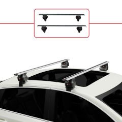 Alfa Romeo Stelvio 2017 ve Sonrası ile uyumlu ACE-4 Ara Atkı Tavan Barı GRİ