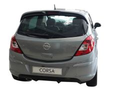 Opel Corsa Uyumlu D (2007-2015) Arka Tampon Eki - Difüzör (Plastik)