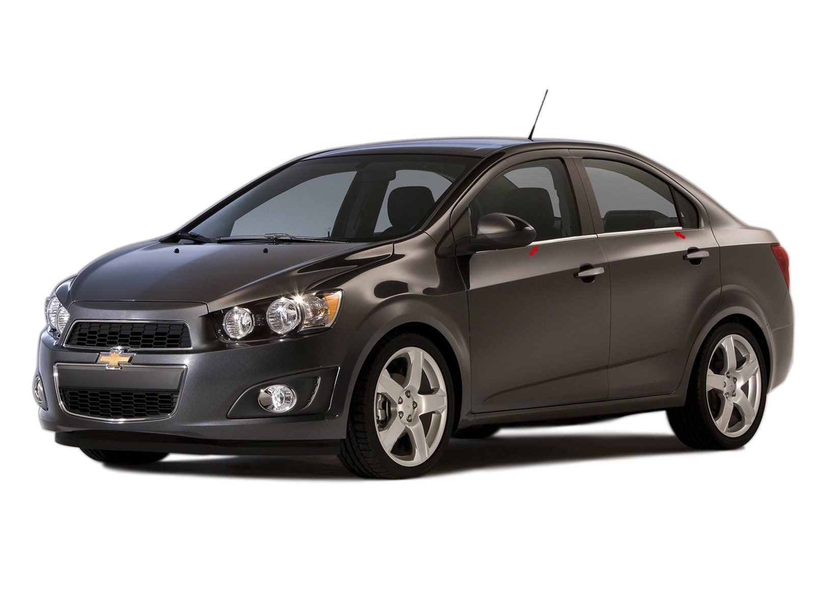 Chevrolet Aveo Uyumlu 2 Sedan Krom Cam Çıtası 4 Parça. 2011 Üzeri