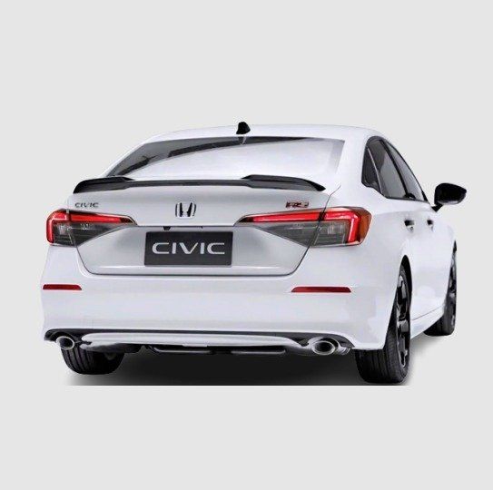 2022 Civic Uyumlu Rs Spoiler - Piano Black (Parlak Siyah)