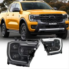 Ford Ranger Uyumlu T9 2023+ İçin Raptor Led Far Parça