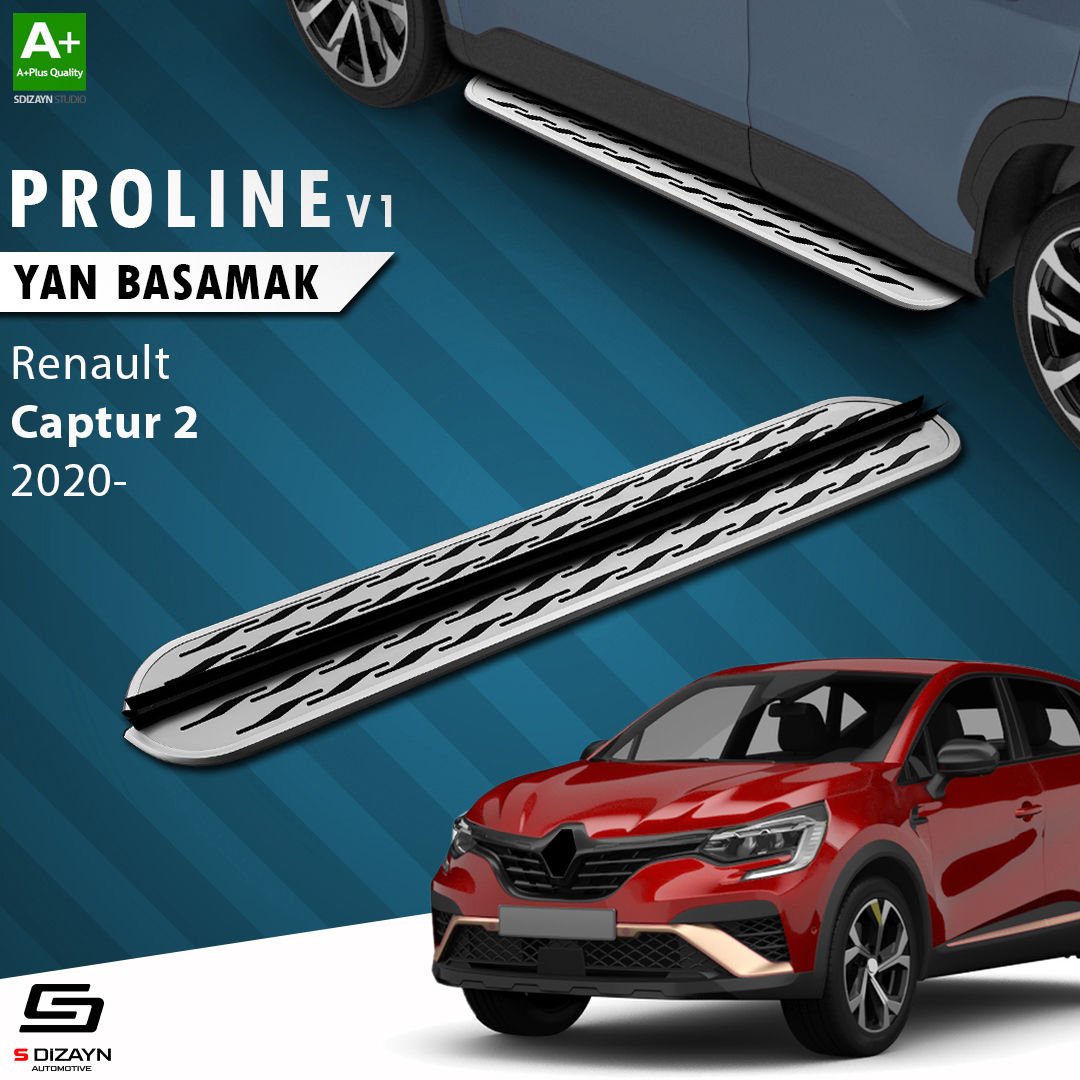 S-Dizayn Renault Captur 2 OEM Still Pro V2 Aluminyum Yan Basamak 183 Cm 2020 Üzeri