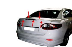 Renault Fluence Uyumlu Sm3 Spoiler Bagaj (Işıklı) Fiber 2010 Ve Sonrası