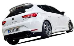 Seat Leon Uyumlu Mk3 - 5F (2013-2016) Style Arka Tampon Eki - Difüzör (Plastik)