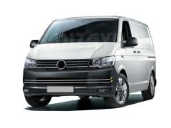 Volkswagen T6 Uyumlu Transporter Krom Ön Tampon Çıtası 6 Parça. (Trendline) 2015 Üzeri