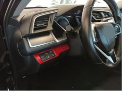 Honda Civic Uyumlu Fc5 2016-2020 Kontrol Panel Kaplama- Kırmızı