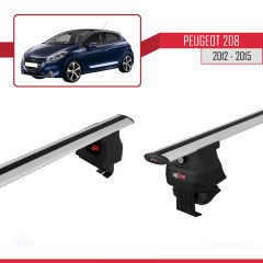 Peugeot 208 2012-2015 Arası ile uyumlu ACE-4 Ara Atkı Tavan Barı GRİ