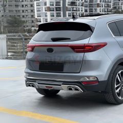 S-Dizayn Kia Sportage Ön ve Arka Tampon Koruma Difüzör Seti 2019-2021 A+ Kalite