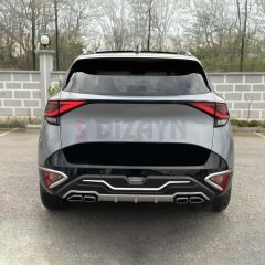 S-Dizayn Kia Sportage Ön ve Arka Tampon Koruma Difüzör Seti 2022 Üzeri A+ Kalite