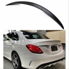 Mercedes W205 Uyumlu 2015-2021 Amg Spoiler - Piano Black (Parlak Siyah)