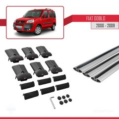 Fiat Doblo 2000-2009 Arası ile uyumlu FLY Model Ara Atkı Tavan Barı GRİ 3 ADET BAR