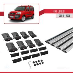 Fiat Doblo 2000-2009 Arası ile uyumlu FLY Model Ara Atkı Tavan Barı GRİ 4 ADET BAR