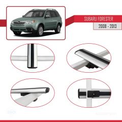 Subaru Forester 2008-2013 Arası ile uyumlu Basic Model Ara Atkı Tavan Barı GRİ 3 ADET