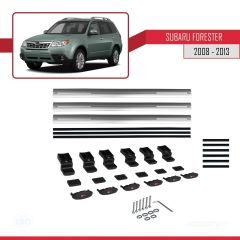 Subaru Forester 2008-2013 Arası ile uyumlu Basic Model Ara Atkı Tavan Barı GRİ 3 ADET