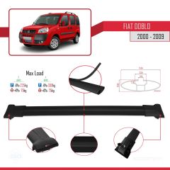 Fiat Doblo 2000-2009 Arası ile uyumlu FLY Model Ara Atkı Tavan Barı SİYAH 3 ADET BAR