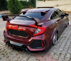 Honda Civic Uyumlu Fc5 2016-2020 Type R Spoiler Boyasız