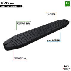 Evo Siyah Yan Basamak Profil 223 Cm