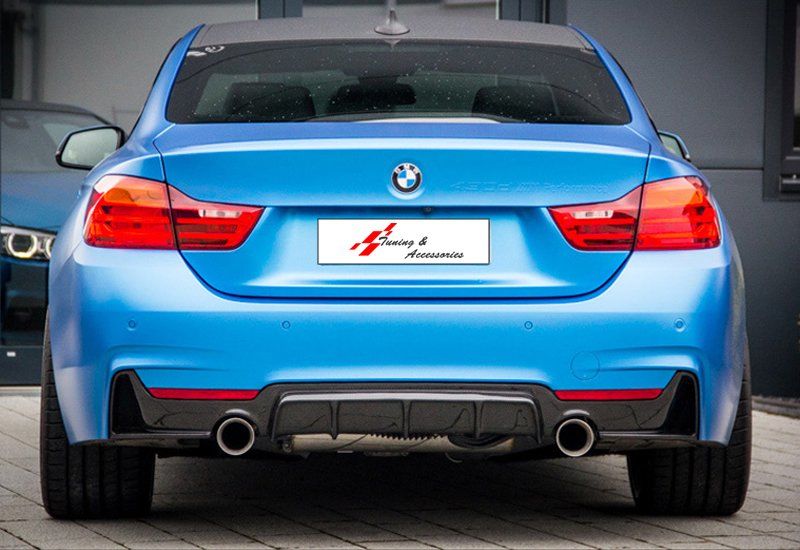 Bmw F32-F33-F36 Uyumlu M Performance Sağ Sol Tek Çıkış Difüzör (Parlak Siyah)