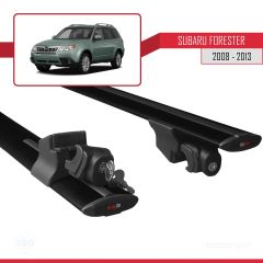 Subaru Forester 2008-2013 Arası ile uyumlu HOOK Model Anahtar Kilitli Ara Atkı Tavan Barı SİYAH