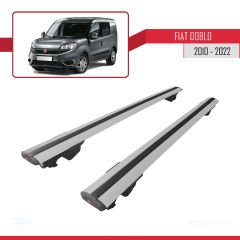 Fiat Doblo 2010-2022 Arası ile uyumlu HOOK Model Anahtar Kilitli Ara Atkı Tavan Barı GRİ