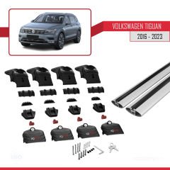 Volkswagen Tiguan 2016-2023 Arası ile uyumlu ACE-2 Ara Atkı Tavan Barı GRİ