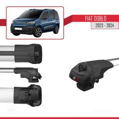 Fiat Doblo 2023 ve Sonrası ile uyumlu ACE-1 Ara Atkı Tavan Barı GRİ 4 ADET BAR