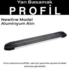 S-Dizayn Chery Tiggo 7-8 Pro Newline Aluminyum Yan Basamak Profil 183 Cm Etekli 36lık