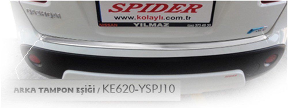 Nissan Qashqai Uyumlu J10 Arka Tampon Eşiği Krom 2007-2013