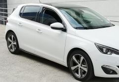 Peugeot 308 Uyumlu 2014 - Aero Marşpiyel Flap Sağ Sol Set