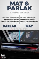 S-Dizayn Mercedes S Serisi 9H Nano Tuşsuz Arka Koltuk Tablet Ekran Koruyucu 7 İnç Parlak 2024-2025 A+ Kalite