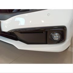 Honda Civic Uyumlu Fc5 2019-2021 Ön Sis Kaşı Kaplaması Piano (Makyajlı Kasa)