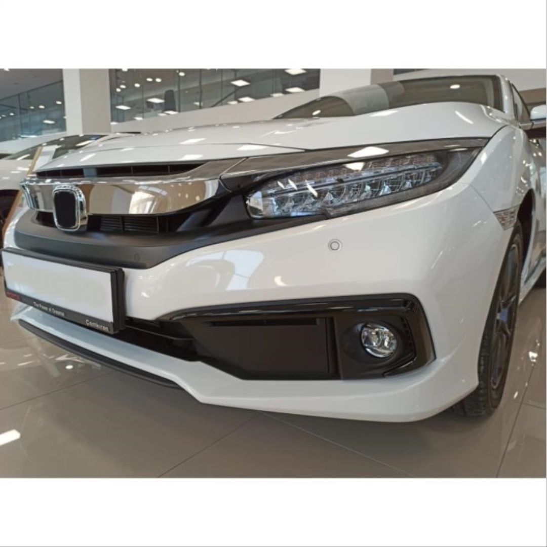 Honda Civic Uyumlu Fc5 2019-2021 Ön Sis Kaşı Kaplaması Piano (Makyajlı Kasa)